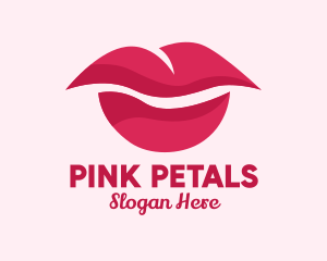 Pink - Pink Feminine Lips logo design