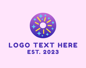 Preschool - Colorful Starry Zero logo design