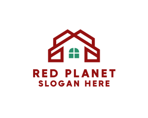 Red House Windows logo design