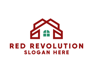 Red House Windows logo design