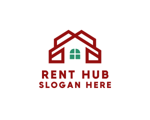 Red House Windows logo design