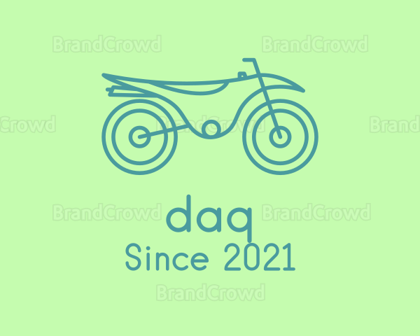Green Motorbike Vehicle Logo