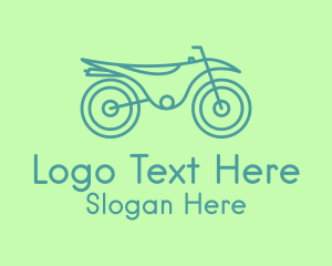 Green Motorbike Vehicle Logo