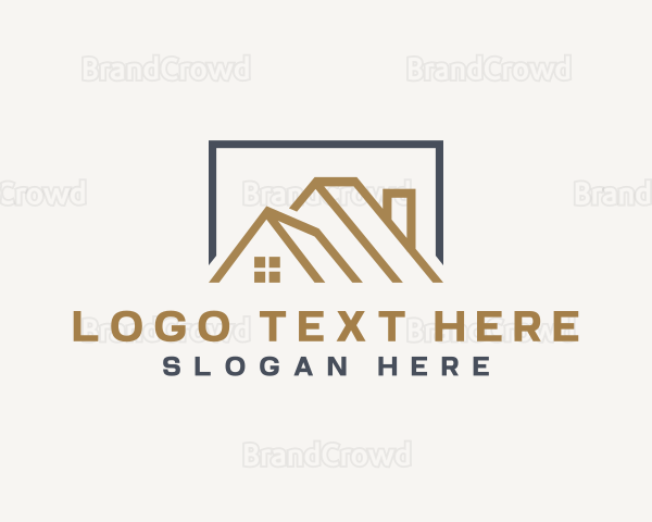 Roofing House Leasing Logo
