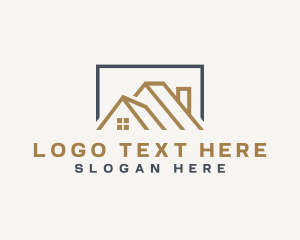Roofing House Leasing logo design