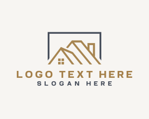 Realty - Roofing House Leasing logo design