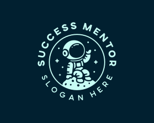 Coach - Astronaut Leadership Coach logo design