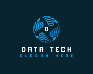 Data - Circle Data Technology logo design