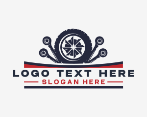 Hardware - Wheel Tire Mechanic Repair logo design