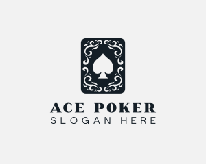 Poker - Decorative Spade Card logo design