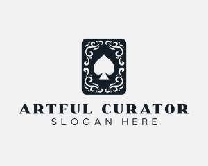 Decorative Spade Card logo design