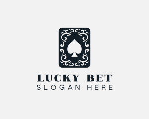 Gambling - Decorative Spade Card logo design