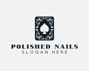 Decorative Spade Card logo design