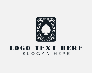 Poker - Decorative Spade Card logo design