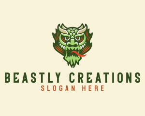 Dragon Monster Beast logo design