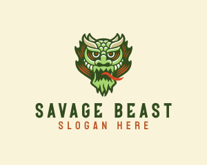 Dragon Monster Beast logo design