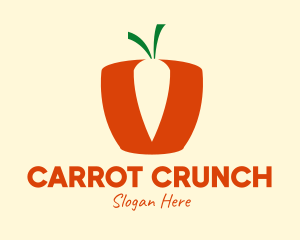 Carrot - Simple Carrot Basket logo design
