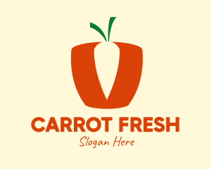 Carrot - Simple Carrot Basket logo design