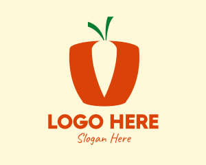 Farmer - Simple Carrot Basket logo design