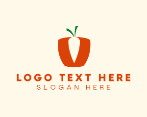 Simple Carrot Basket  logo design