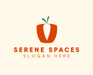 Simple Carrot Basket  logo design