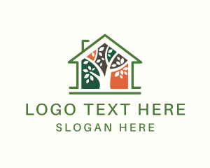 Turf - House Tree Landscape logo design