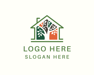 Orchard - House Tree Landscape logo design