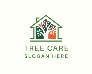 House Tree Landscape logo design