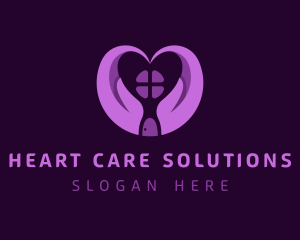 Violet Heart House logo design