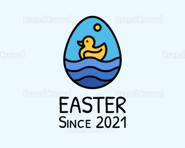 Cute Duck Egg Logo