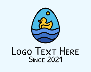 Travel - Cute Duck Egg logo design