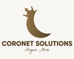 Bronze Moon Crown logo design