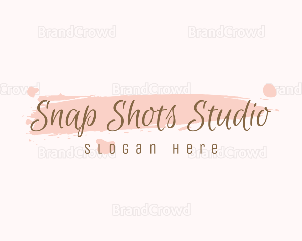 Girly Watercolor Script Logo