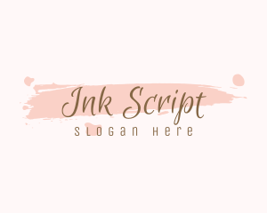 Girly Watercolor Script logo design