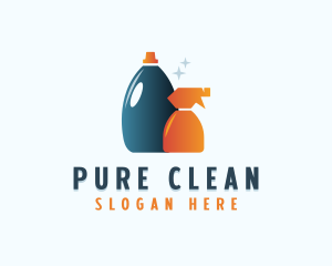 Detergent - Cleaning Sprayer Sanitation logo design