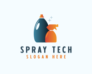 Sprayer - Cleaning Sprayer Sanitation logo design