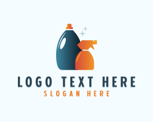 Detergent - Cleaning Sprayer Sanitation logo design