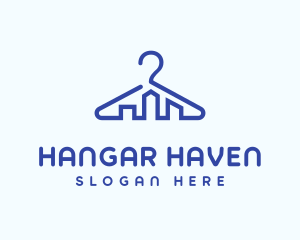 Hanger - City Laundry Hanger logo design