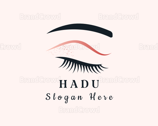 Female Eyelash Makeup Logo