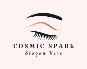 Female Eyelash Makeup Logo