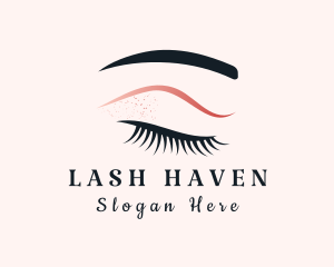 Female Eyelash Makeup logo design