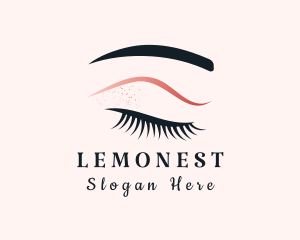 Beautician - Female Eyelash Makeup logo design