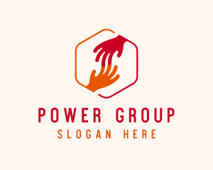 Group - Hand Community Charity logo design
