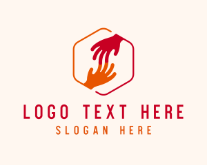 Donation - Hand Community Charity logo design