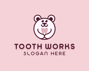Tooth - Dental Bear Tooth logo design