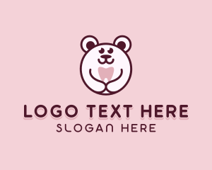Oral Hygiene - Dental Bear Tooth logo design