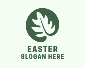 Indoor Plant Leaf Decoration Logo