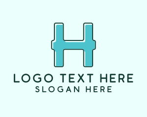 Coworking - Letter H Enterprise logo design
