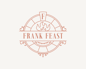 Flame Sausage Restaurant logo design