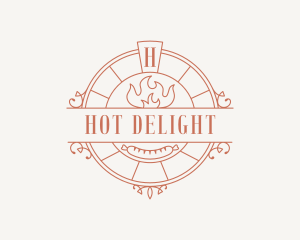 Flame Sausage Restaurant logo design